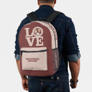 Mochila Impresa AMOR CON TU Fotos Y Nombre