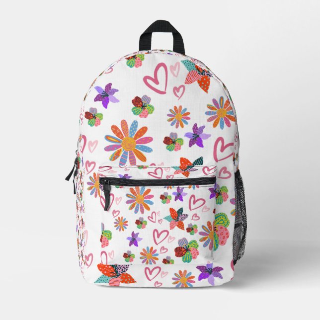 Mochila Impresa Amor por los parches (Anverso)