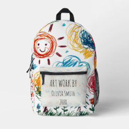 Mochila Impresa Añadir la ilustración de su hijo a esto