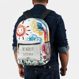 Mochila Impresa Añadir la ilustración de su hijo a esto