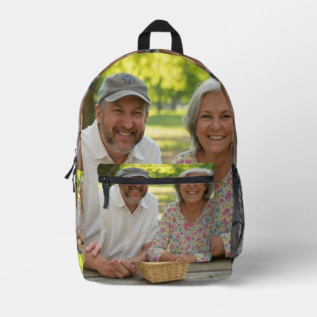 Mochila Impresa Añadir Personalizar de foto retirado (Anverso)