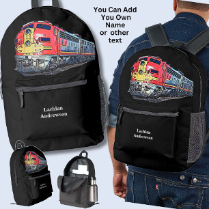 Mochila Impresa Añadir tu nombre - Locomotora Diesel