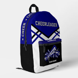 Mochila Impresa Animadora Personalizada Azul, Negro, Blanco