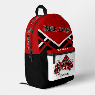 Mochila Impresa Animadora Personalizada Rojo, Blanco, Negro