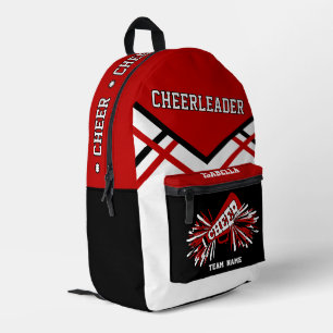 Mochila Impresa Animadora Personalizada Rojo, Negro, Blanco