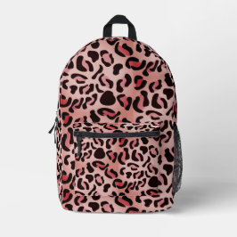Mochila Impresa Animal de patrón de leopardo moderno