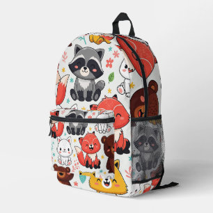 Mochila Impresa Animales de Woodland sin soldadura