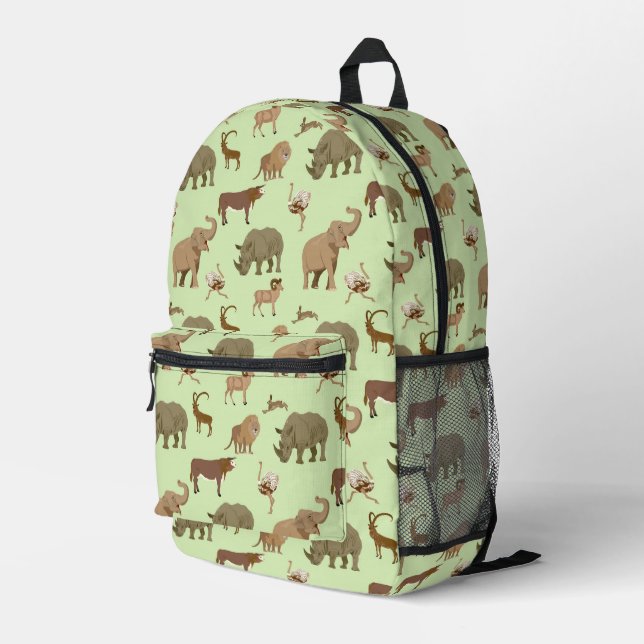 Mochila Impresa Animales salvajes (Esquina derecha trasera )