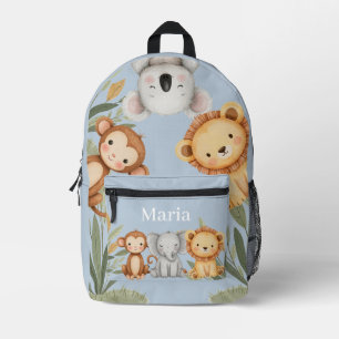 Mochila Impresa Animales salvajes del safari tropical