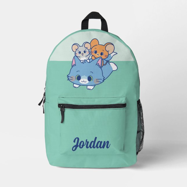 Mochila Impresa Anime Tom, Jerry y Tuffy (Anverso)