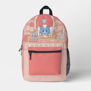 Mochila Impresa Anime Tom, Jerry y Tuffy Bakery