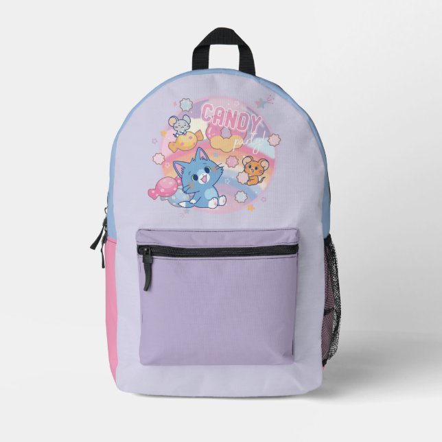 Mochila Impresa Anime Tom y Jerry Candy Fiesta (Anverso)