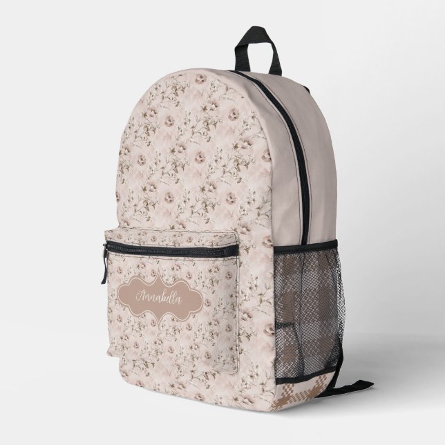 Mochila Impresa Annabella Vintage Dusty Rosa Pink (Esquina derecha trasera )