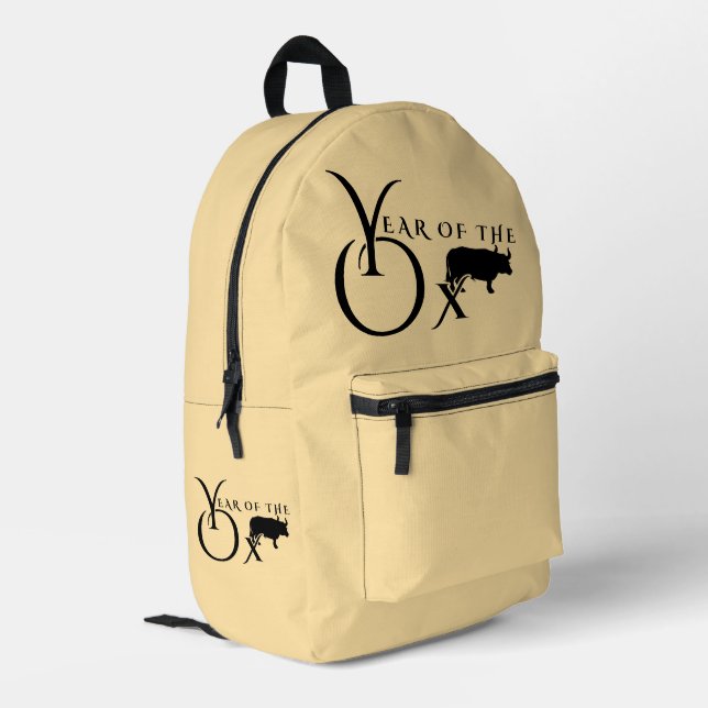 Mochila Impresa Año del buey (Esquina izquierda trasera)