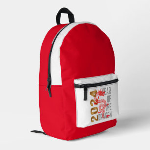 Mochila Impresa Año del Dragón Año 2024 zodiaco chino