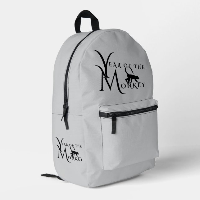 Mochila Impresa Año del mono (Esquina izquierda trasera)