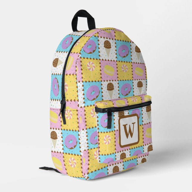 Mochila Impresa Antojos Dulces (Esquina izquierda trasera)