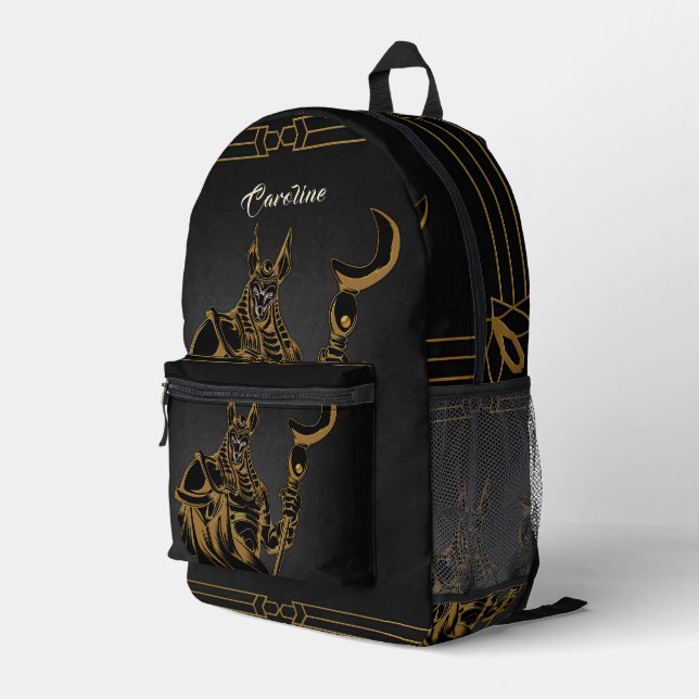 Mochila Impresa Anubis, Egipto antiguo, poder, egipto, mito anubis (Esquina derecha trasera )