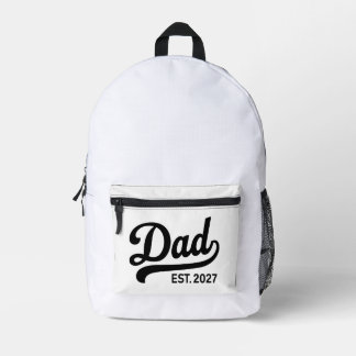 Mochila Impresa Anuncio de nuevo padre para ser papá en 2027