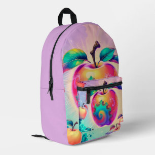 Mochila Impresa Apple Fruit Themed