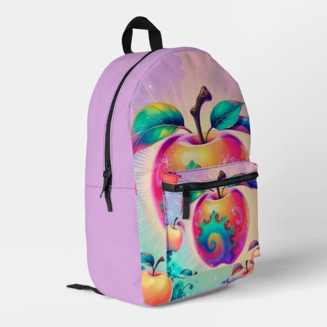 Mochila Impresa Apple Fruit Themed (Esquina izquierda trasera)