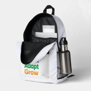 Mochila Impresa Aprender Adaptarse Crecer