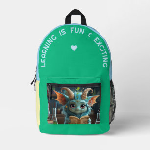 Mochila Impresa Aprender Es Divertido & Emocionante