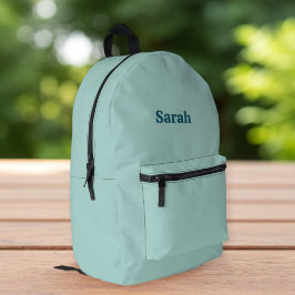 Mochila Impresa Aqua-Green Backpack - Elegant and Versatile