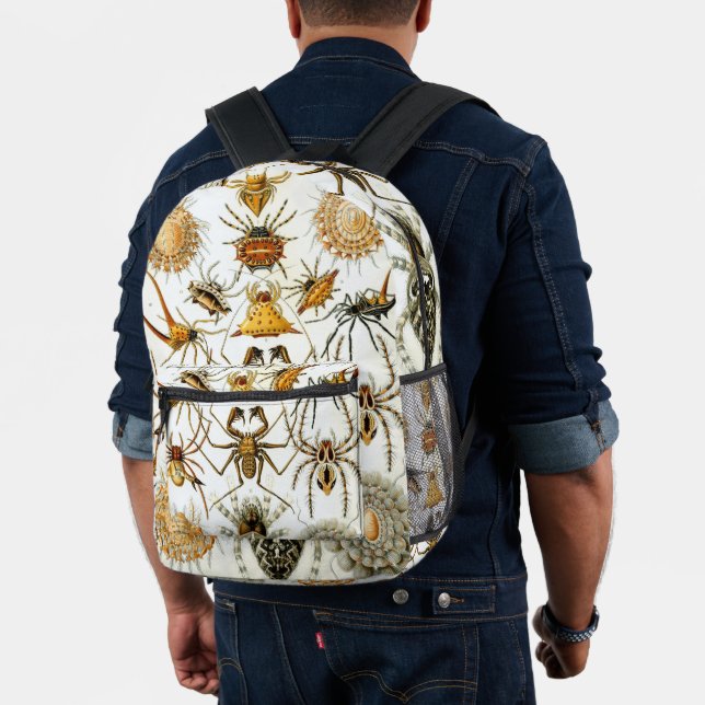 Mochila Impresa Arañas o arácnidos de Ernst Haeckel (Insitu (Modelo))