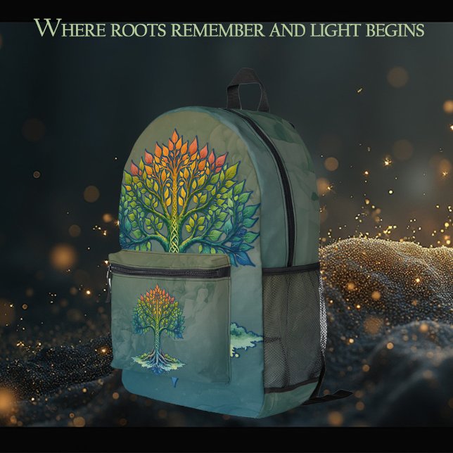Mochila Impresa Árbol de la Vida Amanecer Cambiante  (Subido por el creador)