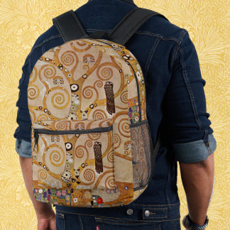 Mochila Impresa Árbol de la Vida de Gustav Klimt, Art Nouveau esti