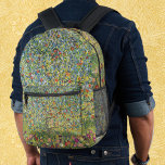 Mochila Impresa Árbol de manzanas por Gustav Klimt, Art Nouveau vi<br><div class="desc">El árbol de manzanas (1912) de Gustav Klimt es un bonito cuadro de arte de la época victoriana. Una escena natural con un manzano en un huerto de una granja con frutos maduros y flores de manzana. El jardín florido está lleno de flores de primavera. Sobre el artista: Gustav Klimt...</div>