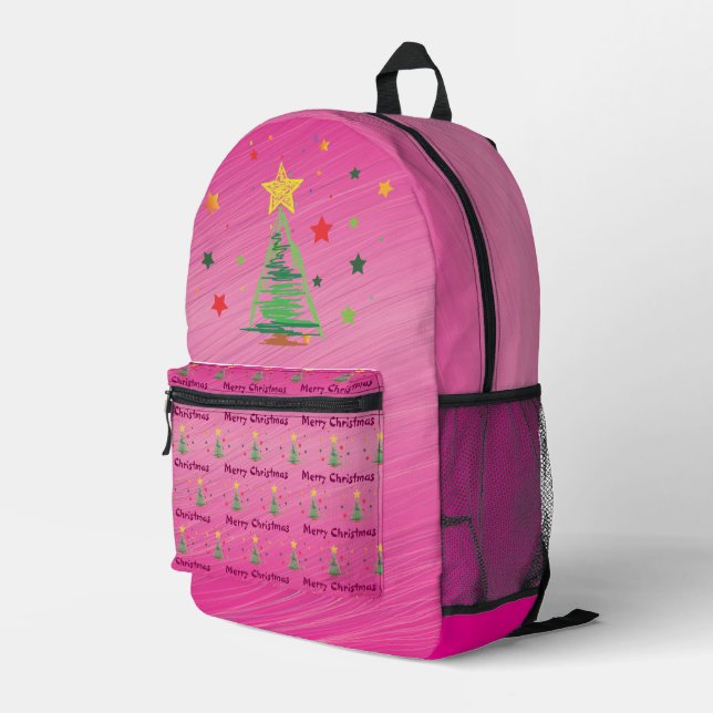 Mochila Impresa Árbol de Navidad pacífico (Esquina derecha trasera )