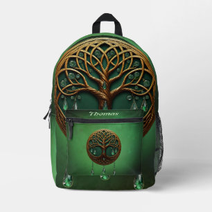 Mochila Impresa Árbol estilizado de vida