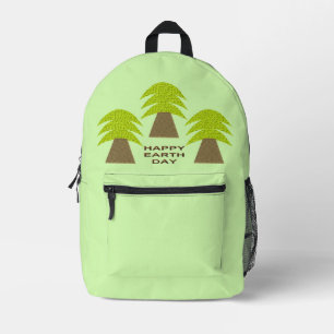 Mochila Impresa Árboles del Día de la Tierra