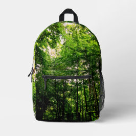Mochila Impresa Árboles verdes