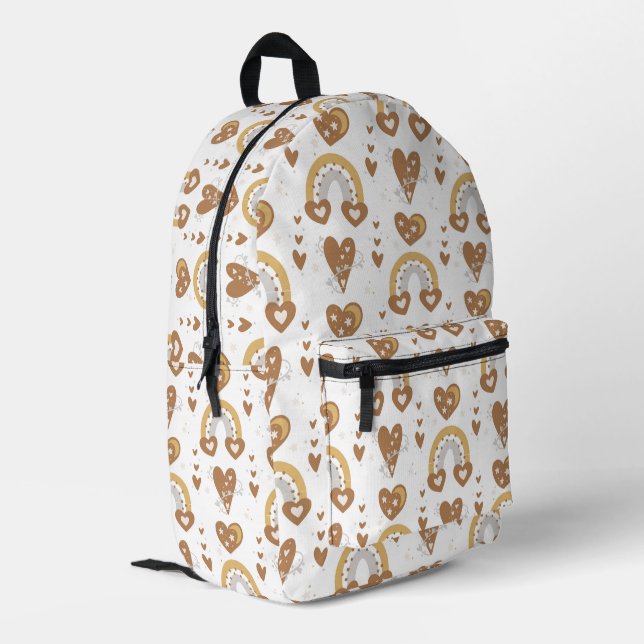Mochila Impresa Arcoiris de oro suntuoso (Esquina izquierda trasera)