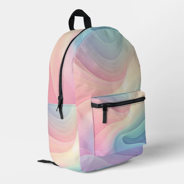 Mochila Impresa Arcoiris pastel (Esquina izquierda trasera)