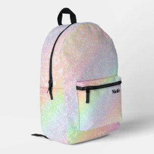 Mochila Impresa arcoiris pastel abstracto
