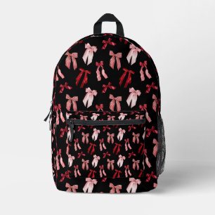 Mochila Impresa Arcos rojos sobre fondo negro