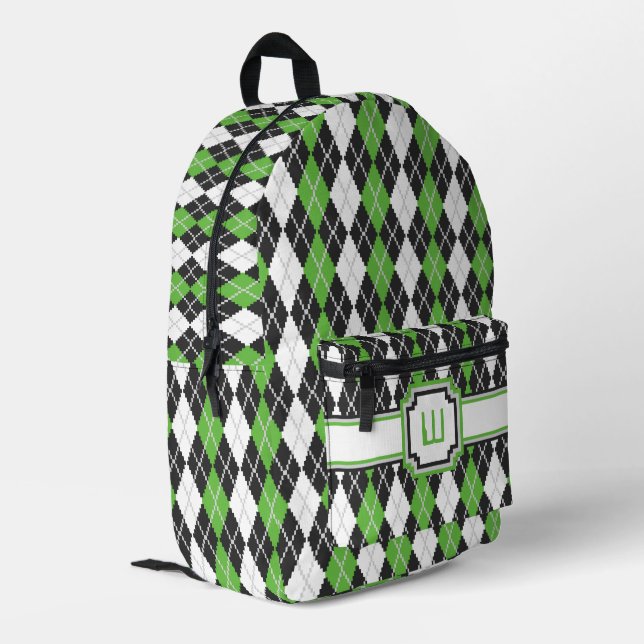 Mochila Impresa Argyle Retro (Esquina izquierda trasera)