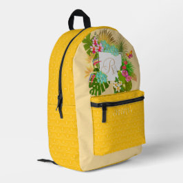 Mochila Impresa Armada Monográfica de Jardín Tropical