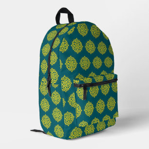 Mochila Impresa Armonía infinita: Arte de símbolo sagrado de Manda