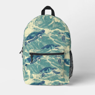 Mochila Impresa Armonía oceánica de las tortugas