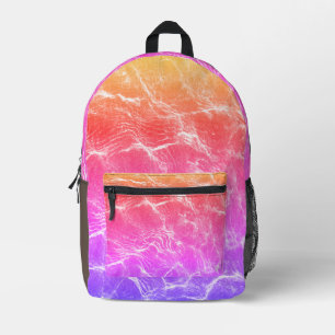 Mochila Impresa Armonía Vibrante: Diseño Único de Moda en Múltiple