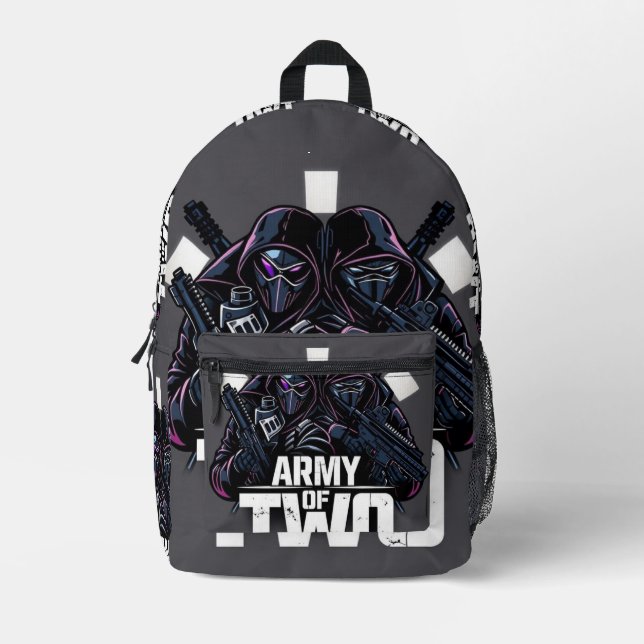 Mochila Impresa „Army of Two – Vater & Sohn im Einsatz“ (Anverso)