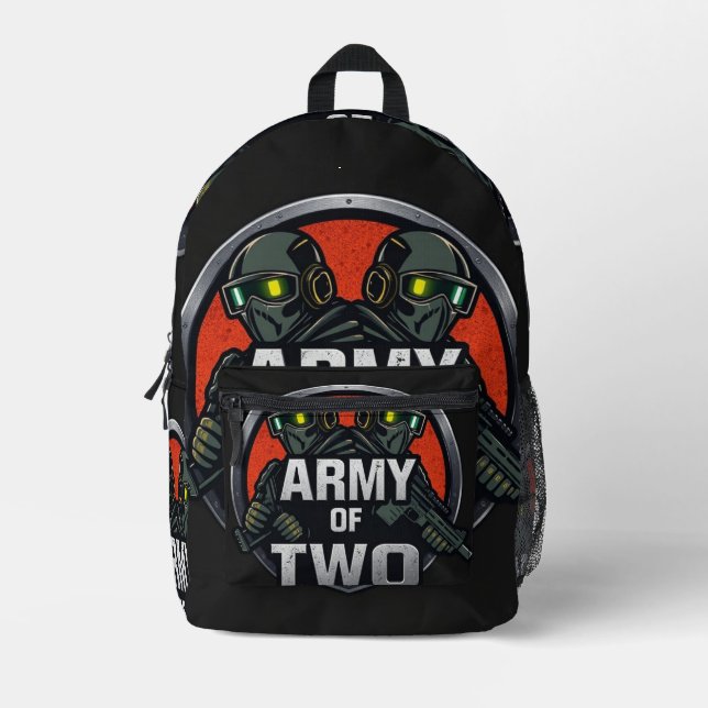Mochila Impresa „Army of Two – Vater & Sohn im Einsatz“ (Anverso)