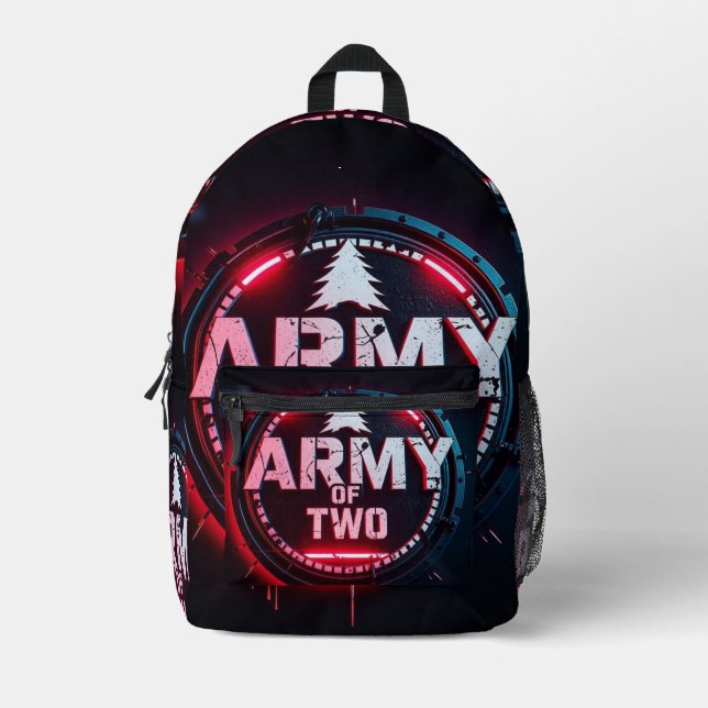 Mochila Impresa „Army of Two – Vater & Sohn im Einsatz“ (Anverso)