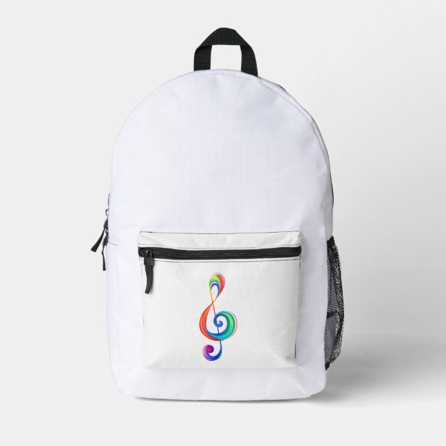 Mochila Impresa Arroyo arcoiris estratificado (Anverso)