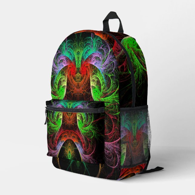 Mochila Impresa Arte abstracto carnaval (Esquina derecha trasera )